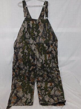 Yukon Gear Mens 2XL XXL Camo Tree Hunting Water Resistant Bib Overalls